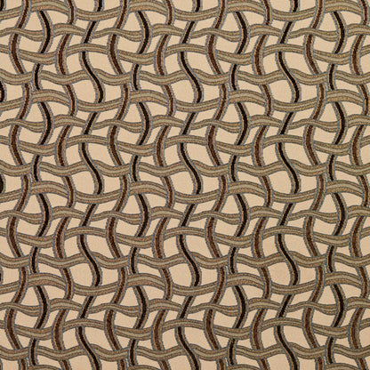 8544 Abstract & Geometric Nutmeg/Maze Brown Charlotte Fabrics