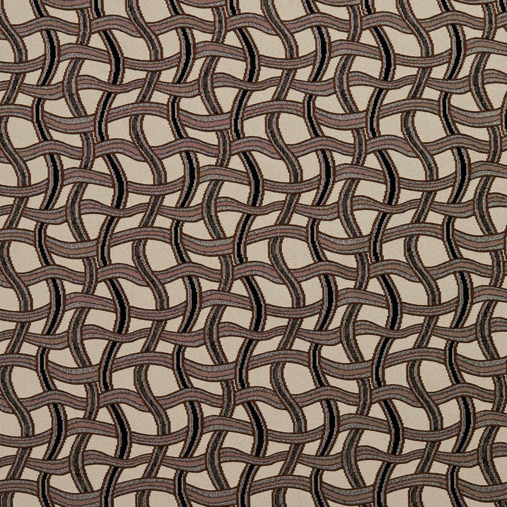8545 Abstract & Geometric Bronze/Maze Black,Brown Charlotte Fabrics
