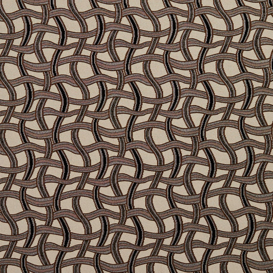 8545 Abstract & Geometric Bronze/Maze Black,Brown Charlotte Fabrics
