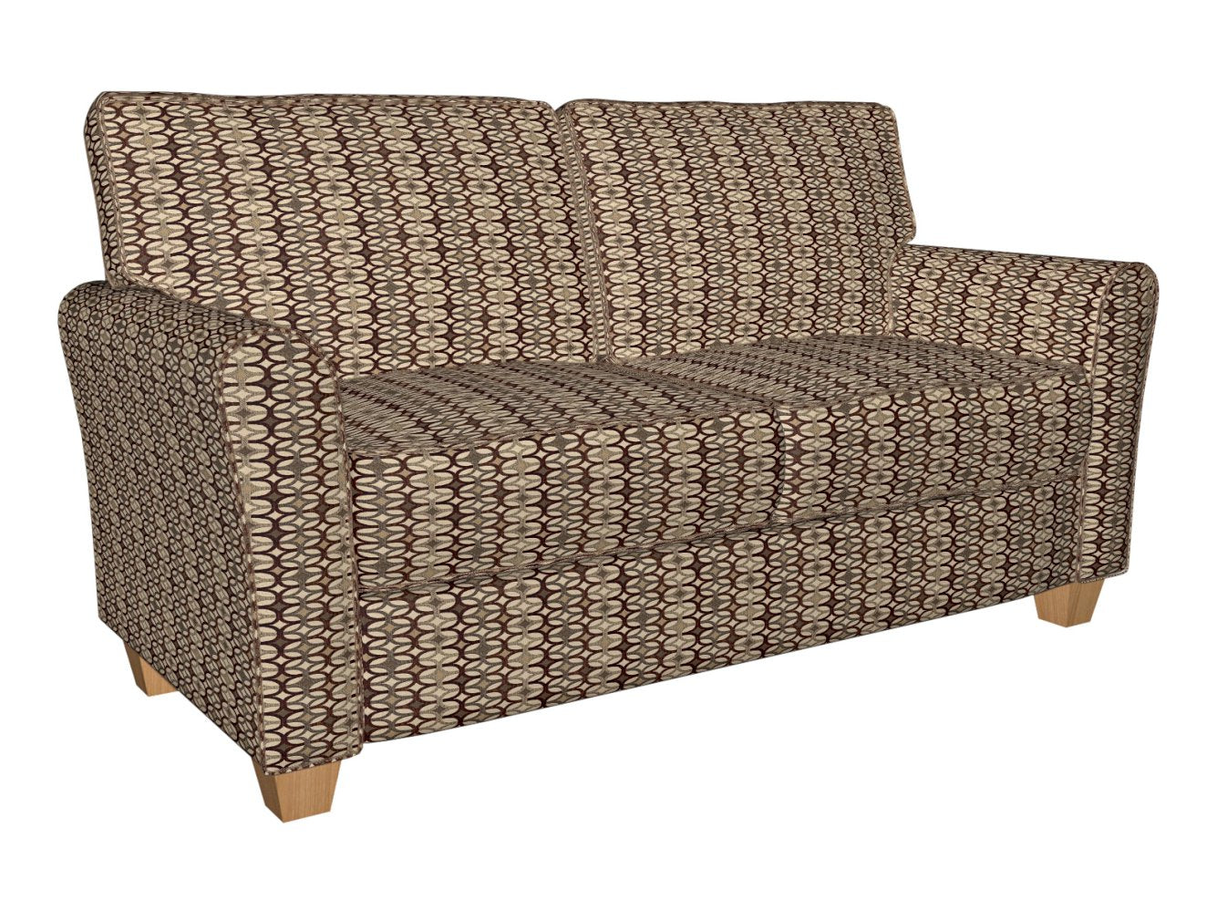 8548 Abstract & Geometric Spice/Interlock Brown Charlotte Fabrics