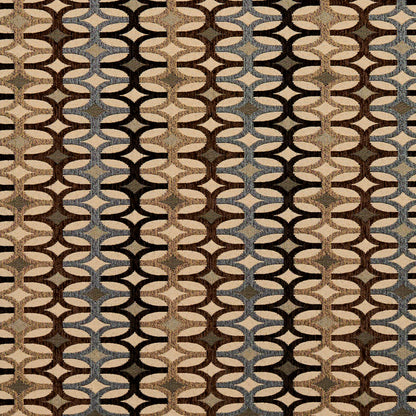 8549 Abstract & Geometric Nutmeg/Interlock Brown Charlotte Fabrics