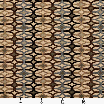 8549 Abstract & Geometric Nutmeg/Interlock Brown Charlotte Fabrics