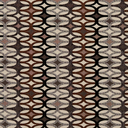 8550 Abstract & Geometric Bronze/Interlock Black,Brown Charlotte Fabrics