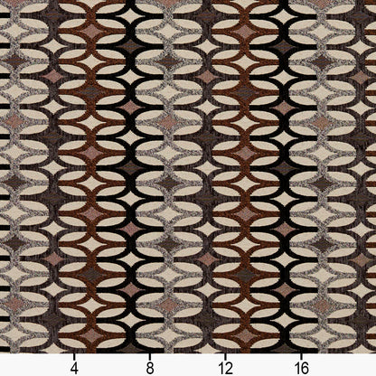 8550 Abstract & Geometric Bronze/Interlock Black,Brown Charlotte Fabrics