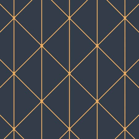 8804 DIAMONDS Navy And Gold Schumacher Wallpaper