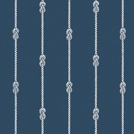 8858 KNOT STRIPE Navy Schumacher Wallpaper