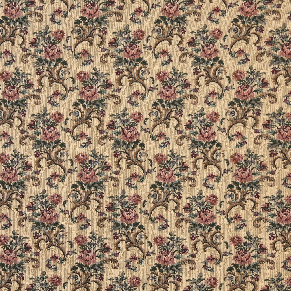 8859 Floral Spice Pink Charlotte Fabrics
