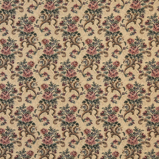 8859 Floral Spice Pink Charlotte Fabrics