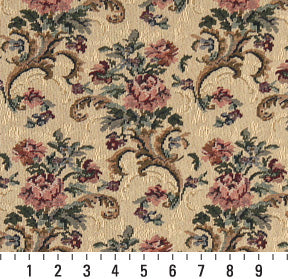 8859 Floral Spice Pink Charlotte Fabrics