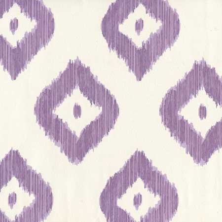 9040-04WP BALI DIAMOND Lilac On Almost White Quadrille Wallpaper