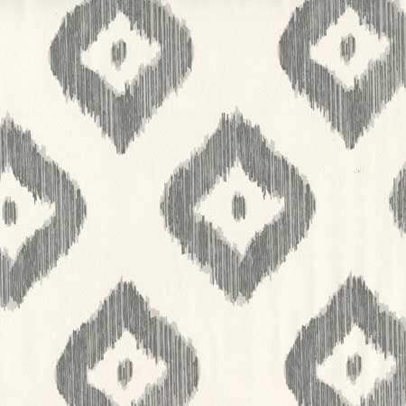 9040-05WP BALI DIAMOND Greys On Almost White Quadrille Wallpaper