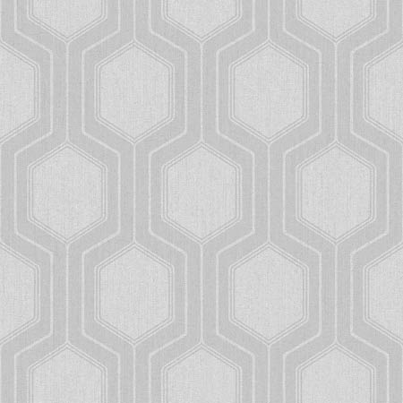 9306 GRAPHIC HEXAGON Grey Schumacher Wallpaper