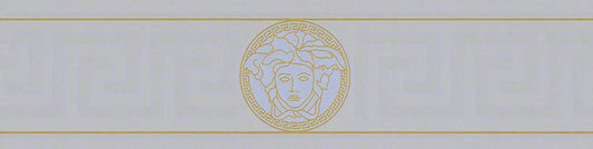 935225X Versace Versace Volume 5 Wallpaper Magesty Border Silver Sea