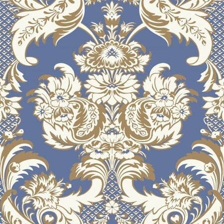 94/3016-CS WYNDHAM Blue And Gold Cole & Son Wallpaper