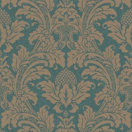 94/6031-CS BLAKE Teal And Silver Cole & Son Wallpaper