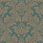 94/6031-CS BLAKE Teal And Silver Cole & Son Wallpaper