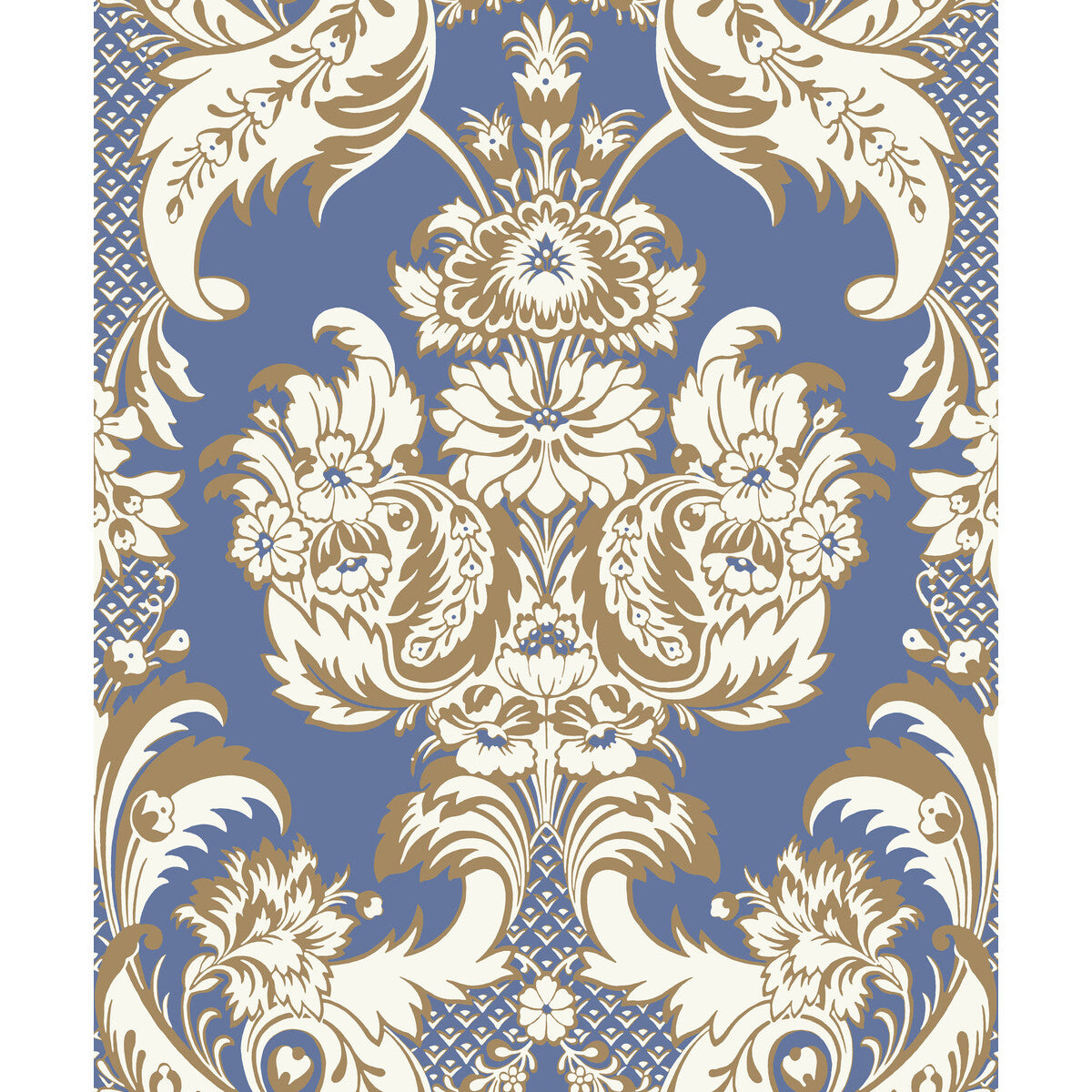 94/3016-CS WYNDHAM Blue And Gold Cole & Son Wallpaper