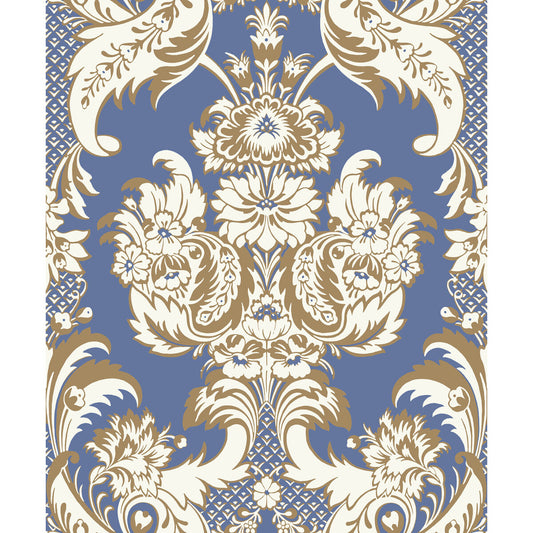 94/3016-CS WYNDHAM Blue And Gold Cole & Son Wallpaper