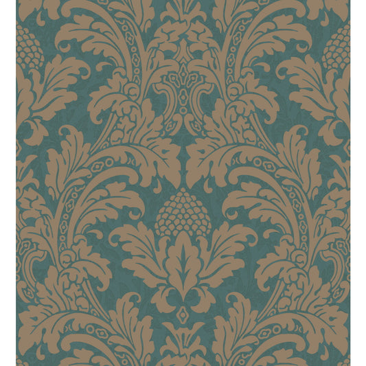 94/6031-CS BLAKE Teal And Silver Cole & Son Wallpaper