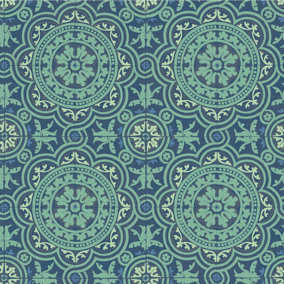 94/8043-CS PICCADILLY Teal And Gold Cole & Son Wallpaper