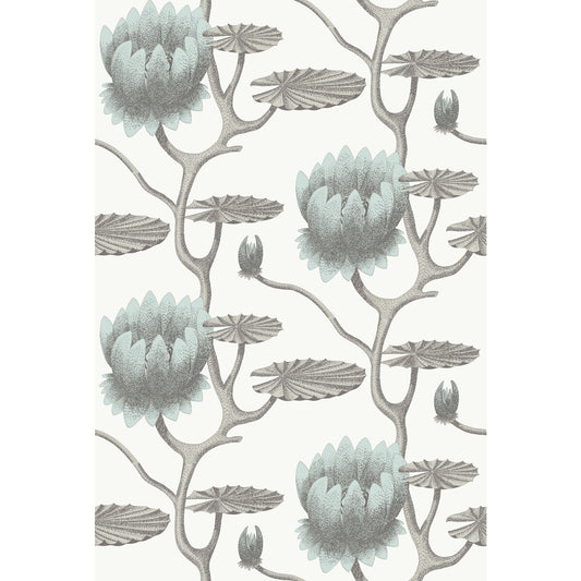 95/4022-CS SUMMER LILY AQUA/WHITE COLE & SON Wallpaper