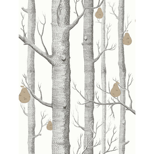 95/5027-CS WOODS & PEARS BLK/WHT/BRNZ COLE & SON Wallpaper