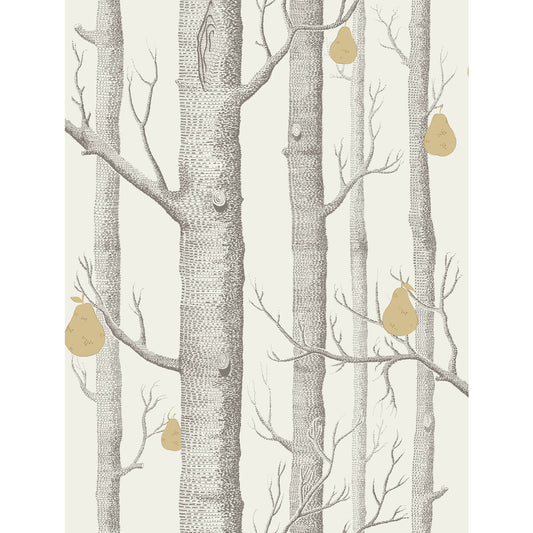 95/5032-CS WOODS & PEARS CHARCL/LIN/GLD COLE & SON Wallpaper