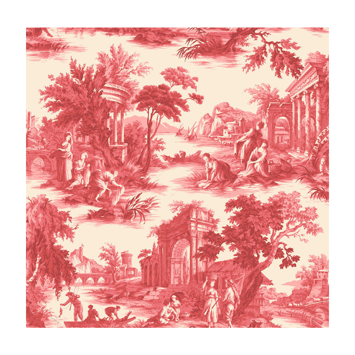 99/1004-CS VILLANDRY Red Cole & Son Wallpaper