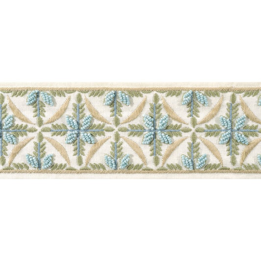 AE12341 Anna French Aqua and Willow Fabric