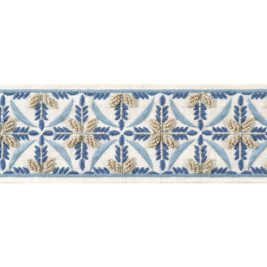 AE12343 Anna French Stone and Blue Fabric