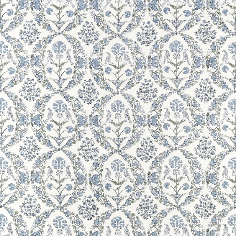 AF10740 Anna French Blue and Green Fabric