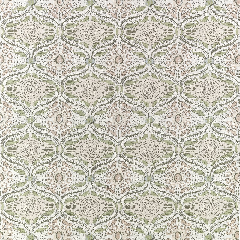 AF10755 Anna French Green and Beige Fabric