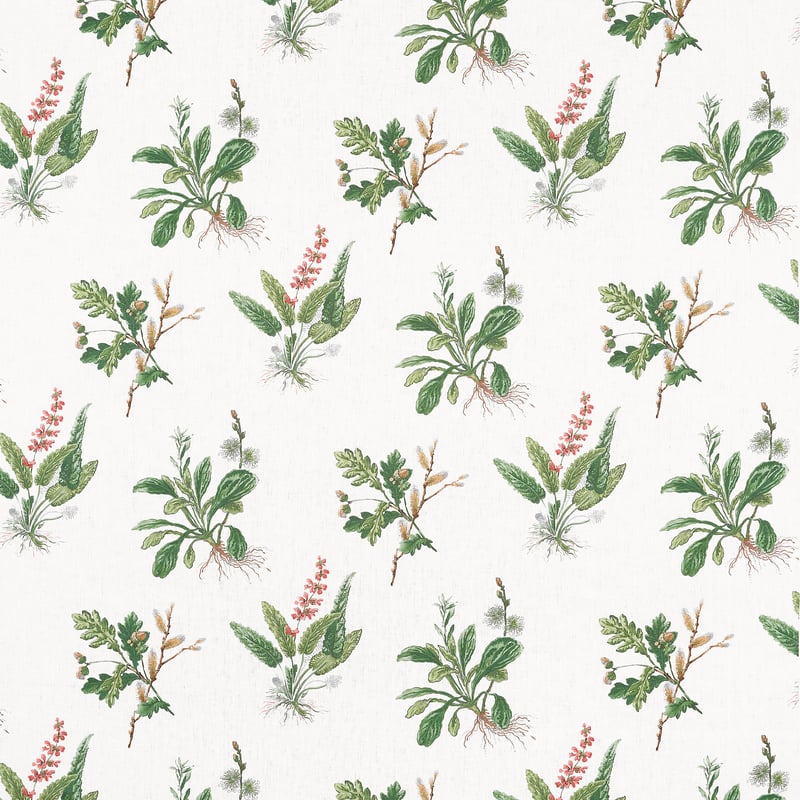 AF57852 Anna French Green and Blush Fabric
