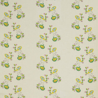 AM100321-340 PSYCHO SPRIG TROPICAL YELLOW KRAVET COUTURE Fabrics Drapery Upholstery
