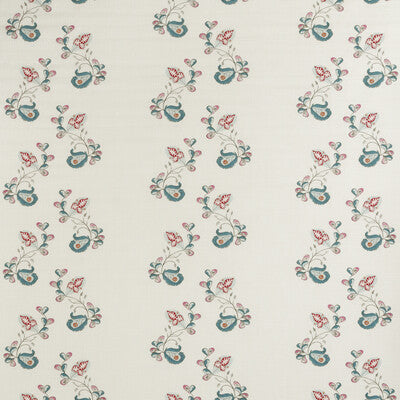 AM100321-517 PSYCHO SPRIG TROPICAL BLUE KRAVET COUTURE Fabrics Drapery Upholstery