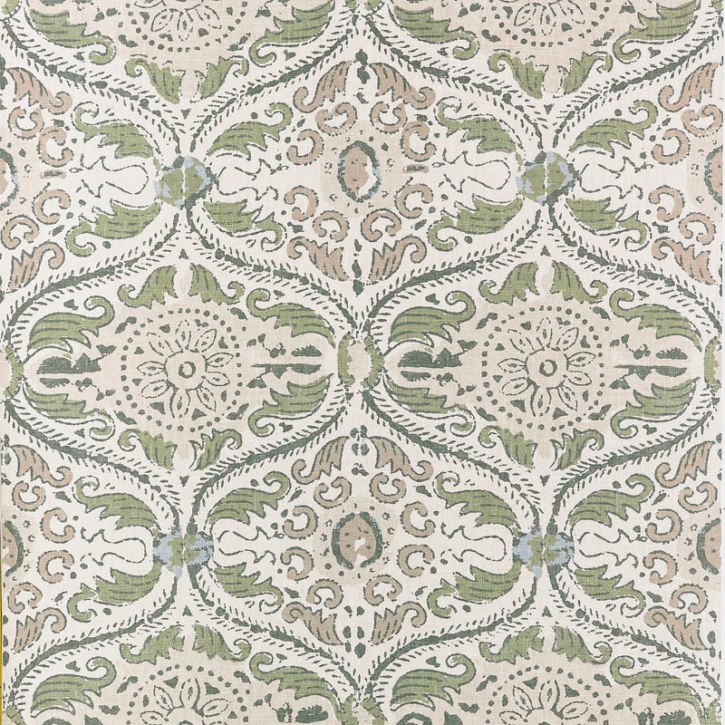 AT10755 Anna French Green and Beige Wallpaper