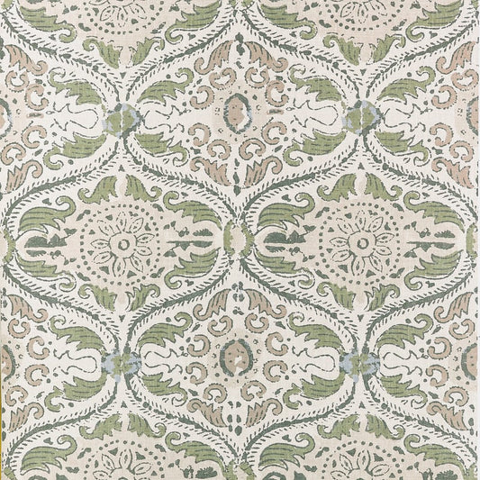 AT10755 Anna French Green and Beige Wallpaper