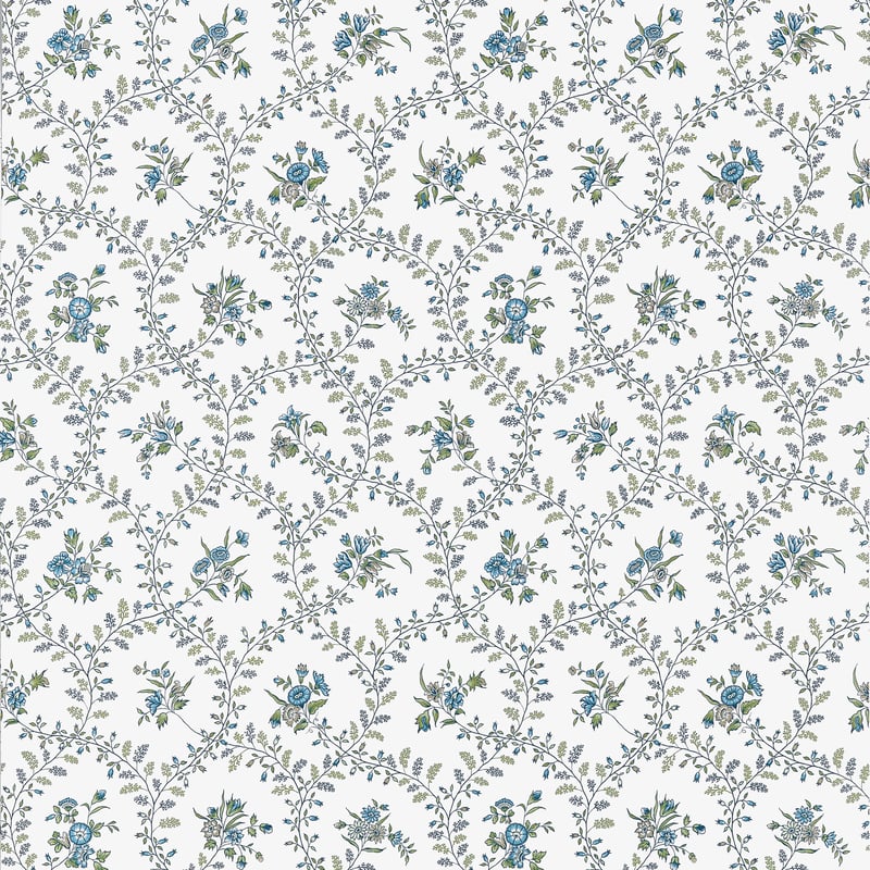 AT10763 Anna French Blue and Green Wallpaper