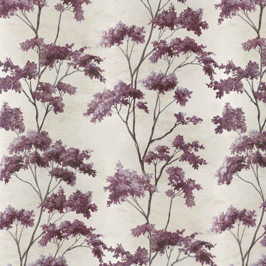AT16167 Anna French Eggplant on Pearl Wallpaper