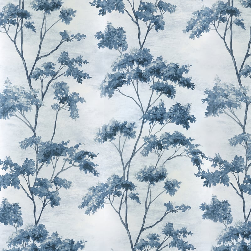 AT16170 Anna French Blue and White on Pearl Wallpaper