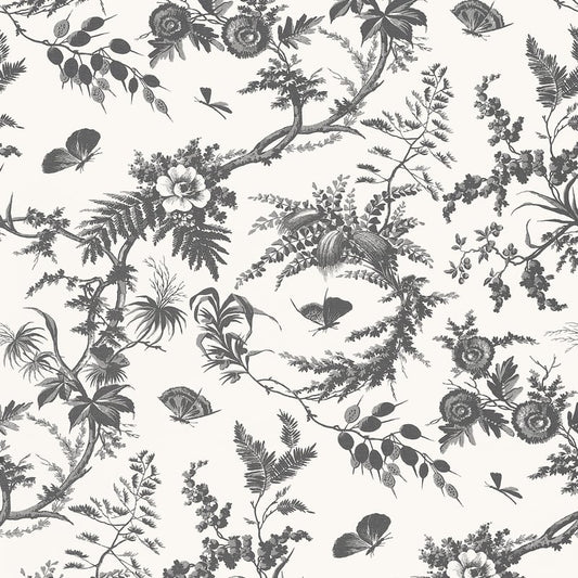 AT57838 Anna French Black Wallpaper