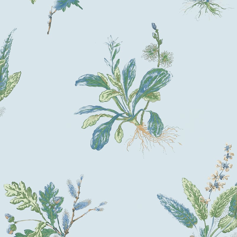AT57851 Anna French Blue and Green Wallpaper