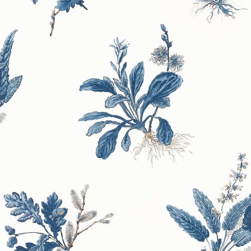 AT57854 Anna French Blue Wallpaper