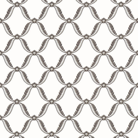 AT57883 Anna French Black Wallpaper