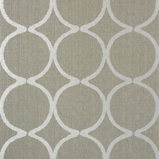 AT7947 Anna French Metallic Silver on Taupe Wallpaper