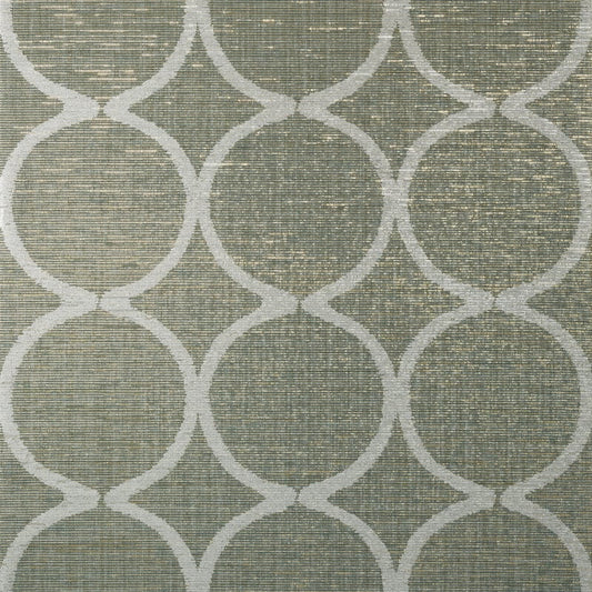AT7948 Anna French Metallic Silver on Aqua Wallpaper