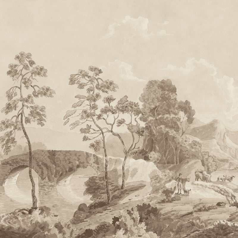 ATM24572 Anna French Sepia Wallpaper