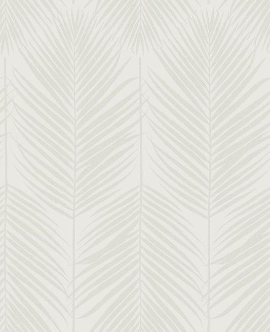 BD50000 Seabrook Designs Etten Beaded Wallpaper Persei Palm Chardonnay