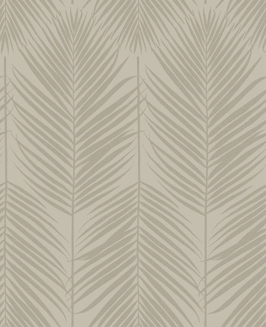 BD50003 Seabrook Designs Etten Beaded Wallpaper Persei Palm Champagne