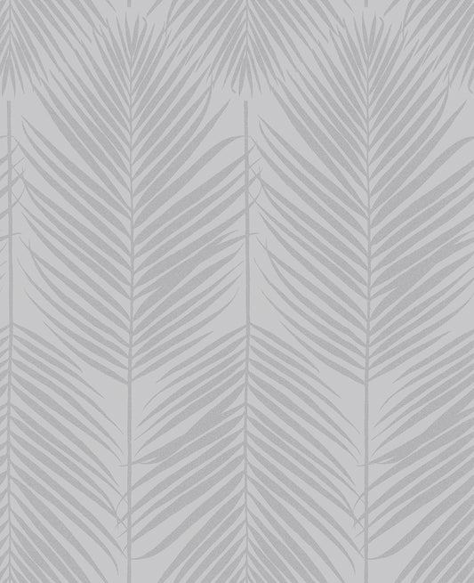 BD50010 Seabrook Designs Etten Beaded Wallpaper Persei Palm Nickel
